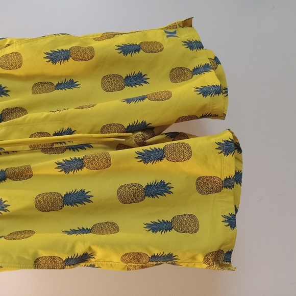 Hurley Yellow Pineapple Print Board Shorts - Picture 6 of 6